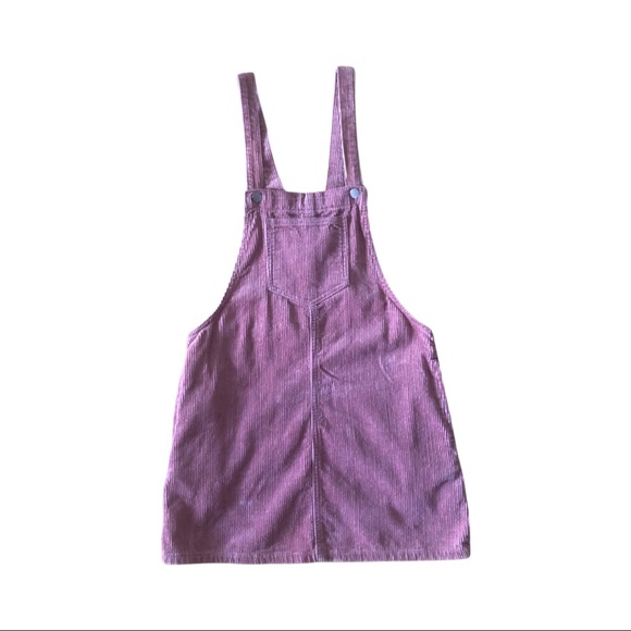 FOREVER21 CORDUROY OVERALL DRESS IN PINK - Picture 1 of 5